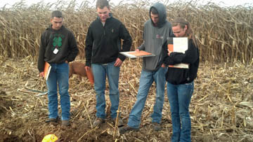 students in field 